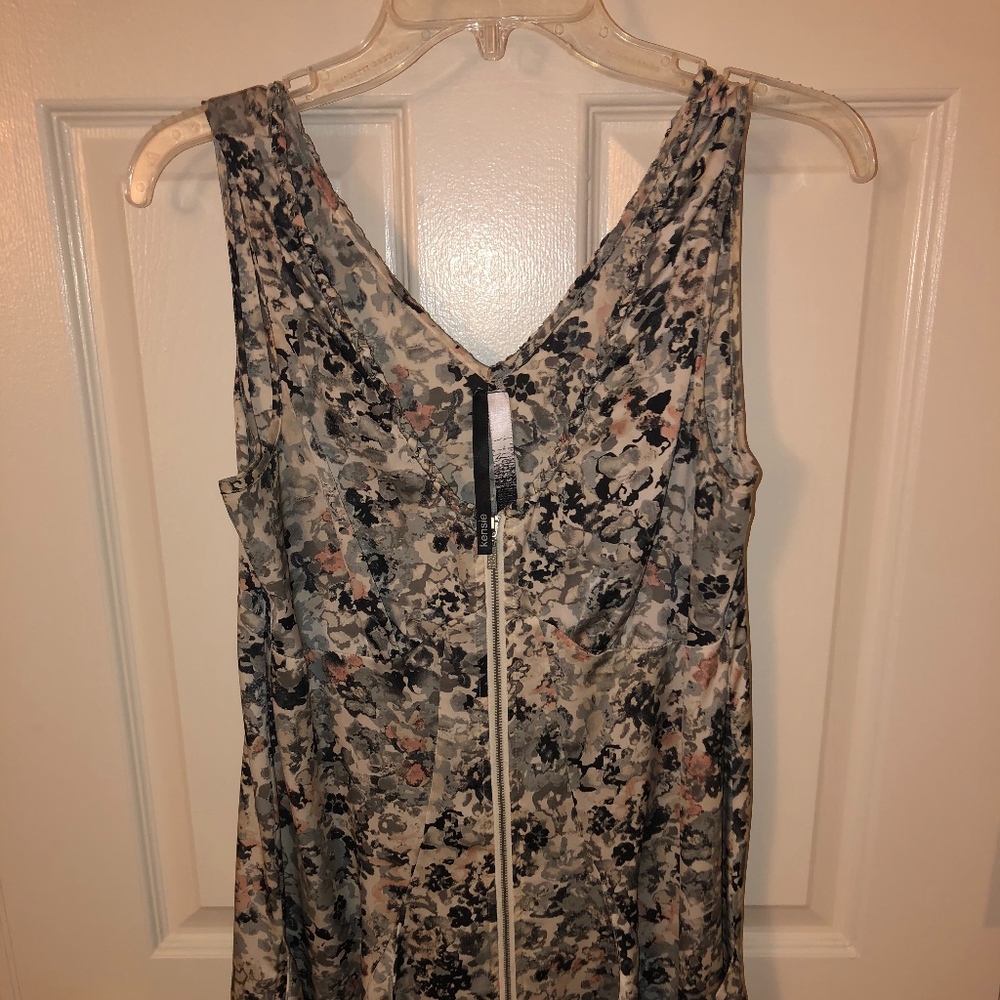 Kensie Floral Full-zip Dress